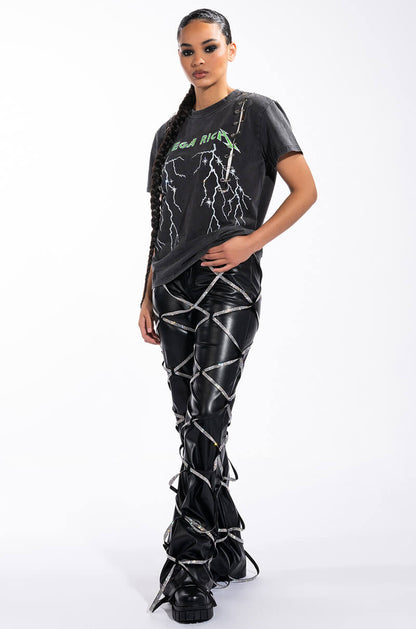 MEGA OR BUST EMBELLISHED GRAPHIC TSHIRT