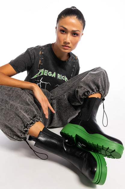 MEGA OR BUST EMBELLISHED GRAPHIC TSHIRT