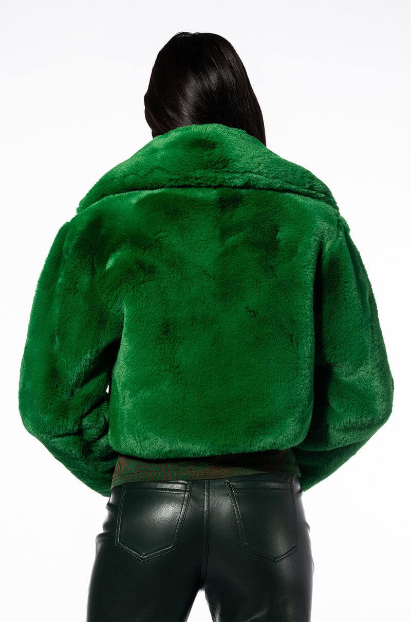 MI AMOR PLUSH FAUX FUR JACKET