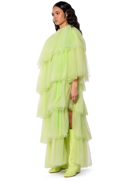 MIA ASYMMETRICAL LAYERED MAXI DRESS