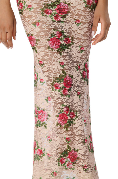 NINA FLORAL MAXI SKIRT