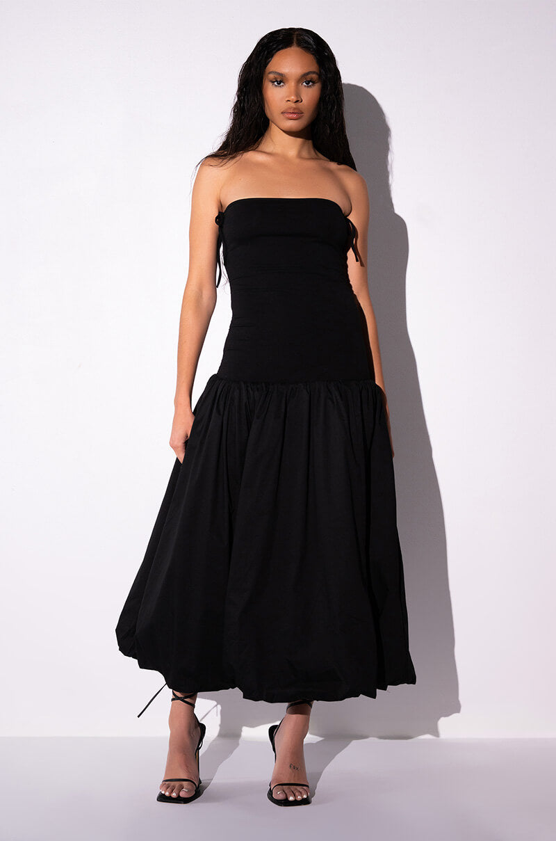 MAKE YOU MINI DROPPED WAIST MIDI DRESS