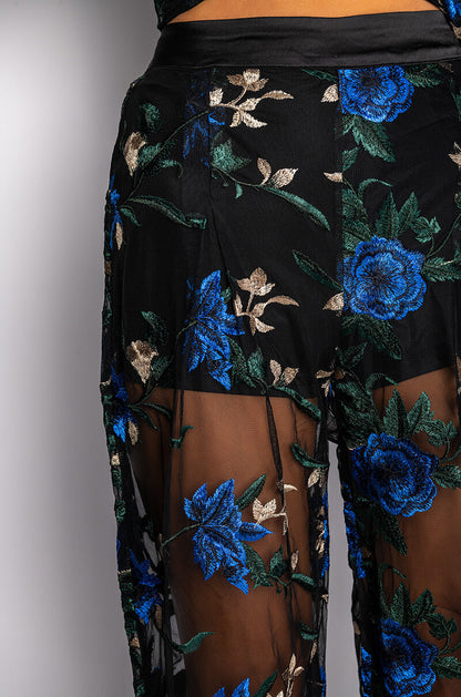 OJAI EMBROIDERED PALAZZO PANT