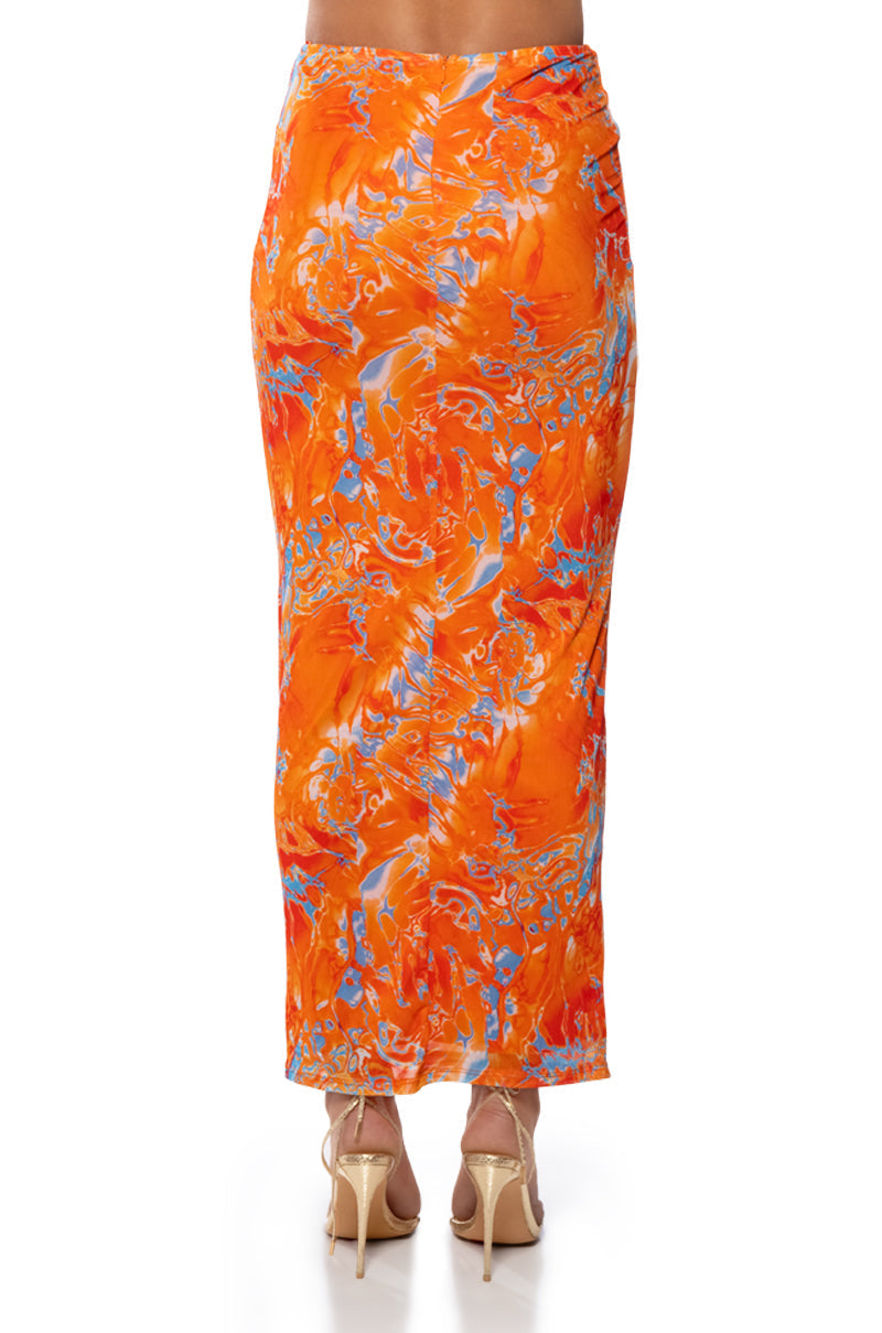 ON THE SHORE MIDI SKIRT