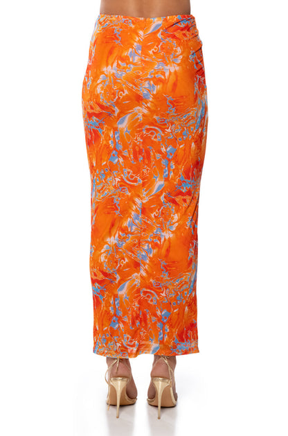 ON THE SHORE MIDI SKIRT