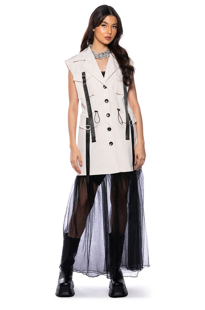 OOPS IM CUTE LONG TULLE SKIRT VEST