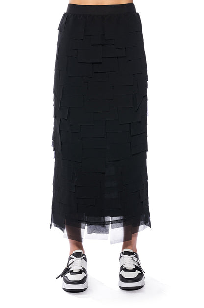 PETRA CUTOUT MIDI SKIRT