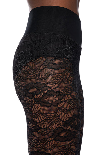 PHOENIX STRETCH LACE LEGGING IN BLACK