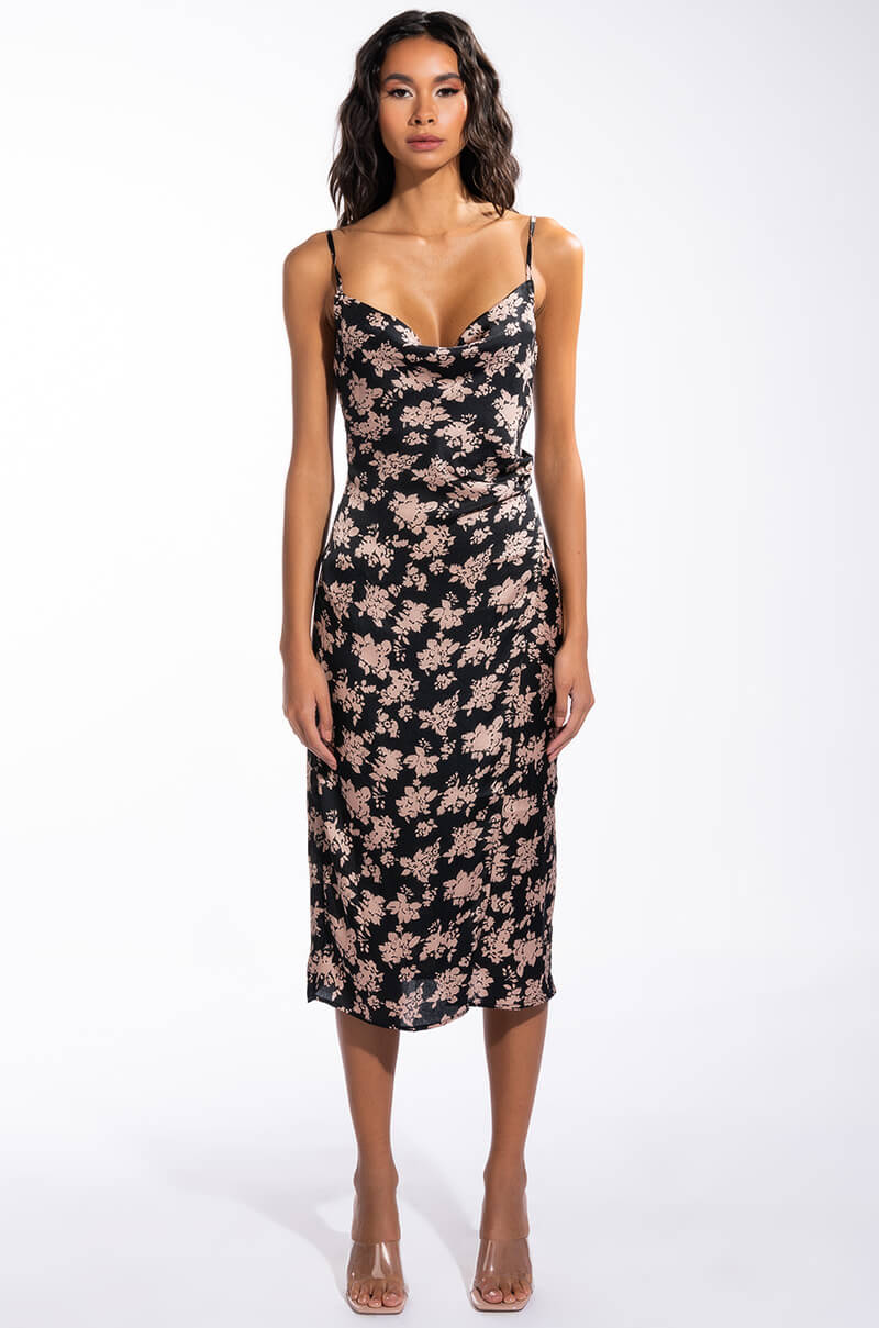 PICTURE OF CLASS SATIN SLIP DRESS