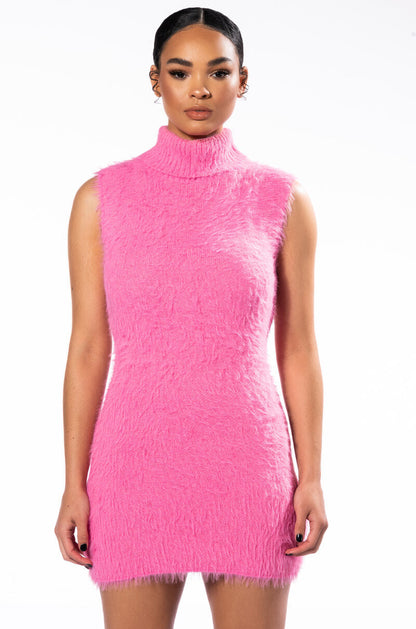 PINKY PROMISE SOFT KNIT MINI DRESS