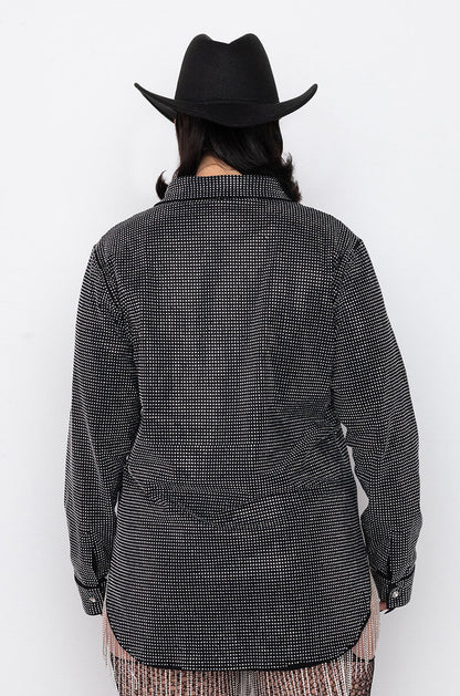 PLUS TINY DANCER RHINESTONE BLOUSE