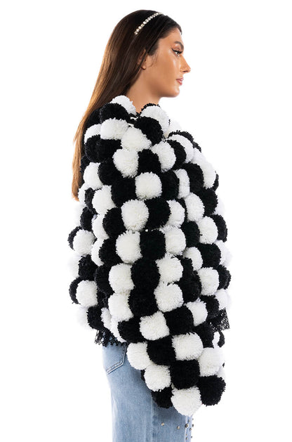 POM POM CARDIGAN