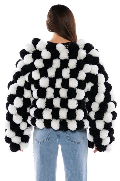 POM POM CARDIGAN