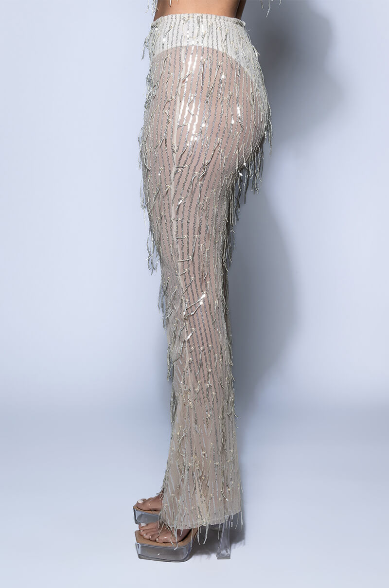 POPPING BOTTLES TONIGHT SEQUIN PANTS