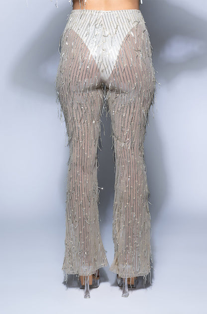 POPPING BOTTLES TONIGHT SEQUIN PANTS