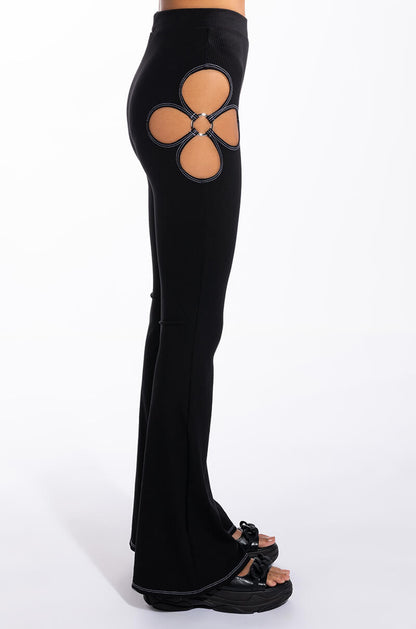 KYLIE CUT OUT RIBBED PANT